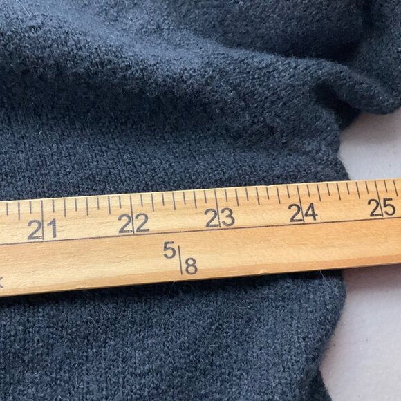 J Crew Large Black Turtleneck Sweater Dress Pullover Wool Alpaca Bl Minimalist - Picture 5 of 8